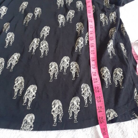 Liu Jo Milano Women's Size Medium Black T-Shirt Walking Tigers Novelty Print - Picture 11 of 11